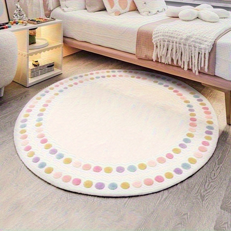 Commercial Printing Format - 2d Printed Cream White Colorful Polka