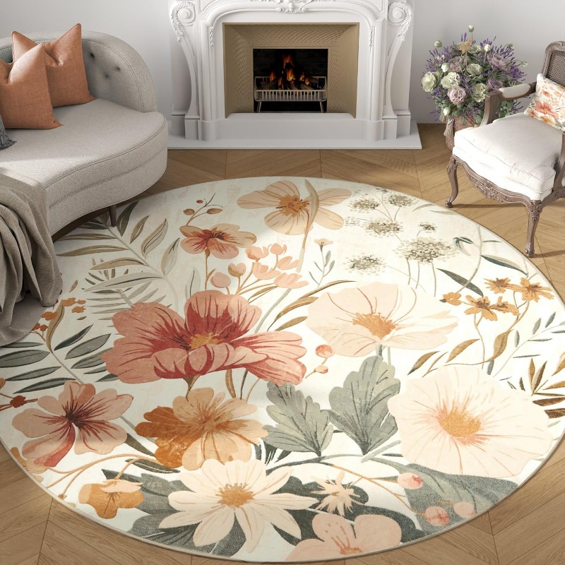 Round Living Room Carpet Vinta - Printing On Commercial recension och pris
