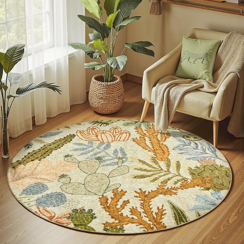 Round Living Room Carpet Vinta - Printing On Commercial recension och pris