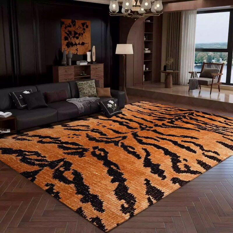 Retro Leopard Print Living Roo - Printing On Commercial recension och pris