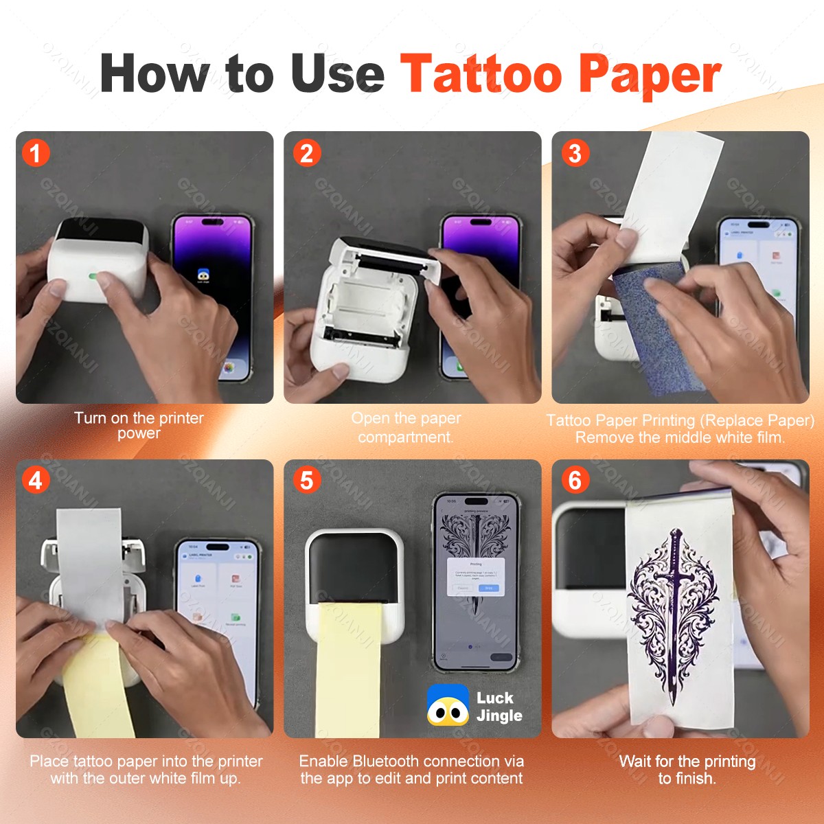 Mini Thermal Printer 57mm Wire - Printing On Commercial recension och pris